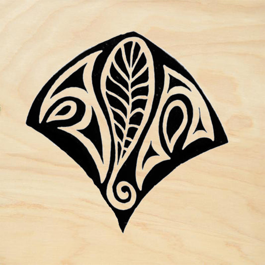 StampaFe Feather Small Tribal Rubber Art Stamp