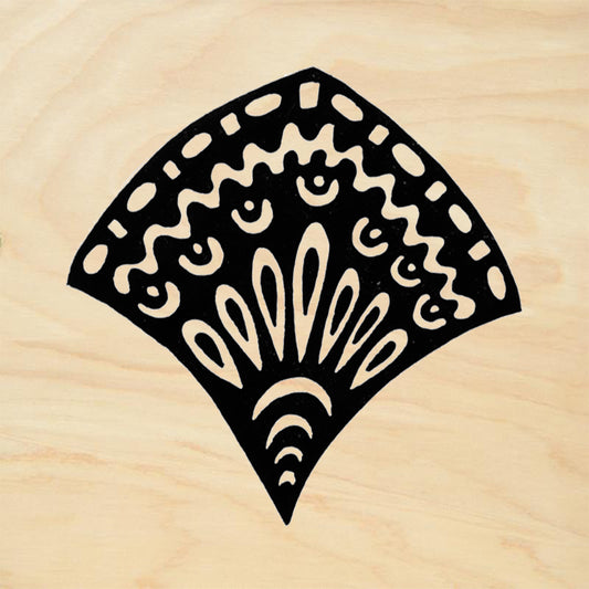 StampaFe Water Lily Small Botanical Rubber Art Stamp