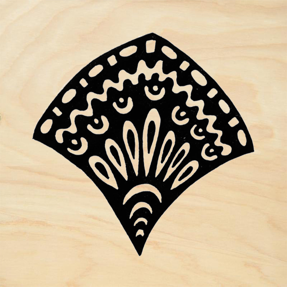 StampaFe Water Lily Small Botanical Rubber Art Stamp
