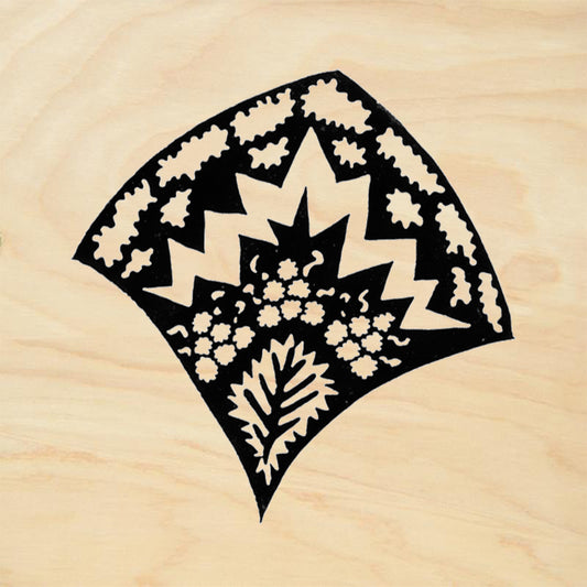 StampaFe Mountain Raspberry Small Botanical Rubber Art Stamp