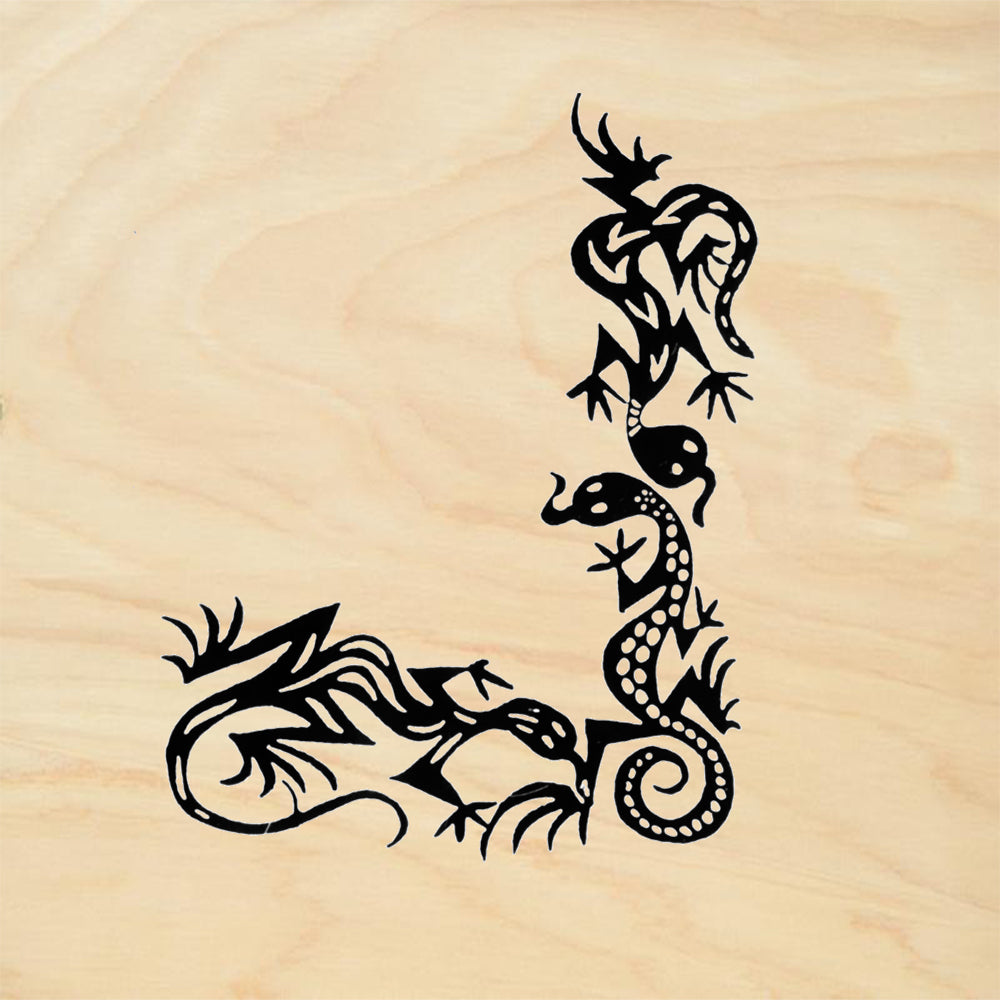 StampaFe Lizard Corner Southwestern Rubber Art Stamp