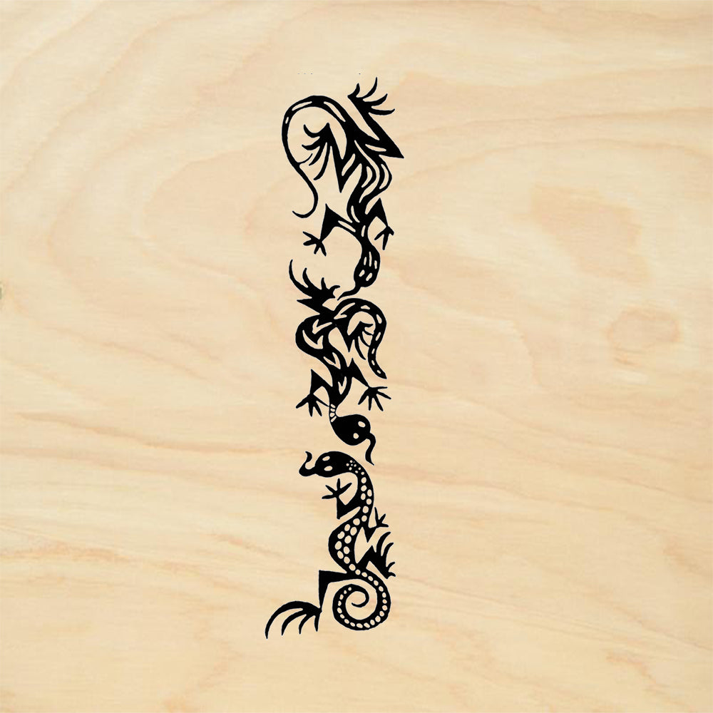 StampaFe Three Lizard Border Southwestern Rubber Art Stamp