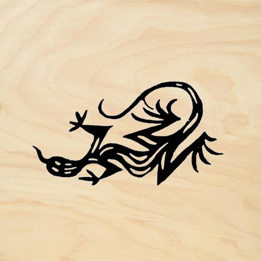 StampaFe Slick Lizard Southwestern Rubber Art Stamp