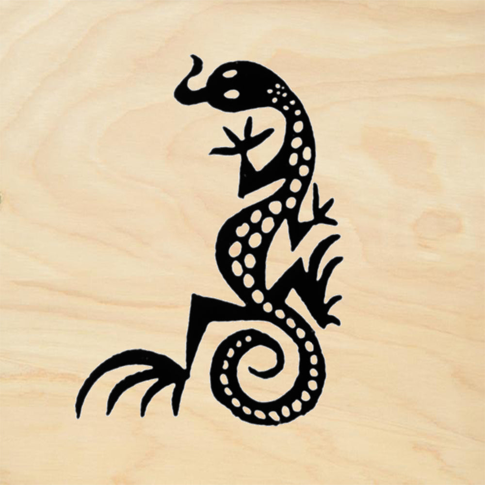 StampaFe Spotted Lizard Southwestern Rubber Art Stamp