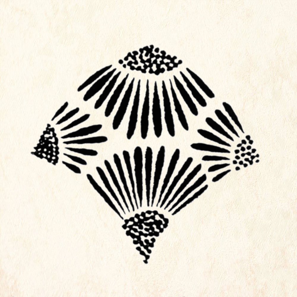 StampaFe Wild Aster Reverse Small Botanical Rubber Art Stamp