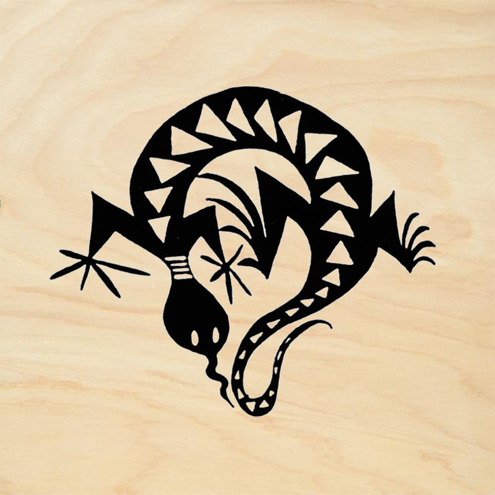 StampaFe Solo Lizard Large Southwestern Rubber Art Stamp