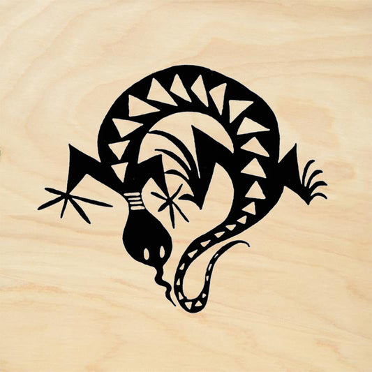 StampaFe Solo Lizard Large Southwestern Rubber Art Stamp