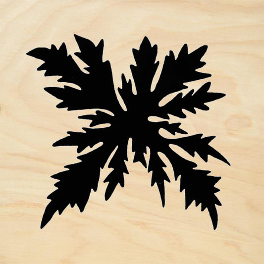 StampaFe Maple Leaf Large Botanical Rubber Art Stamp