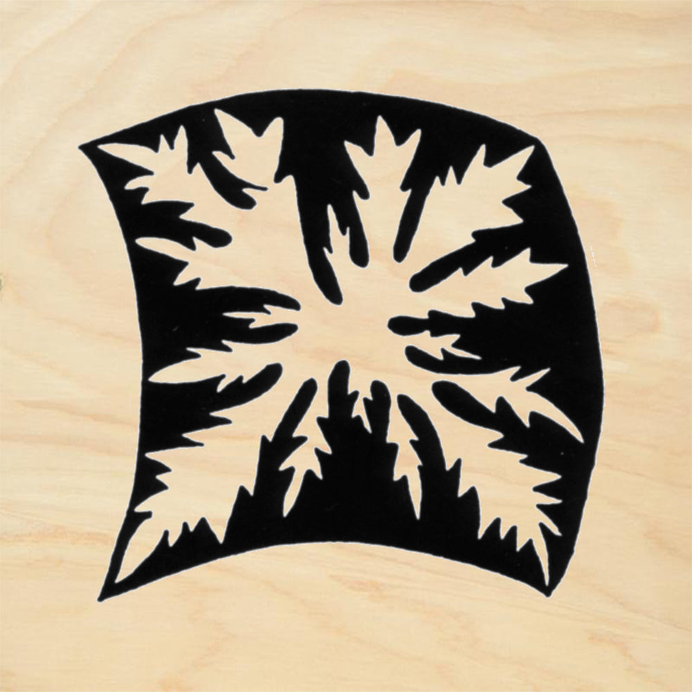 StampaFe Maple Leaf Reverse Large Botanical Rubber Art Stamp
