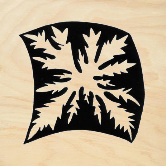 StampaFe Maple Leaf Reverse Large Botanical Rubber Art Stamp