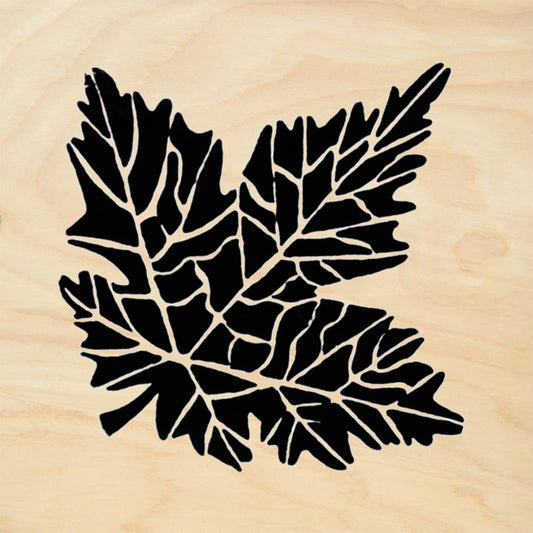 StampaFe Sugar Maple Large Botanical Rubber Art Stamp