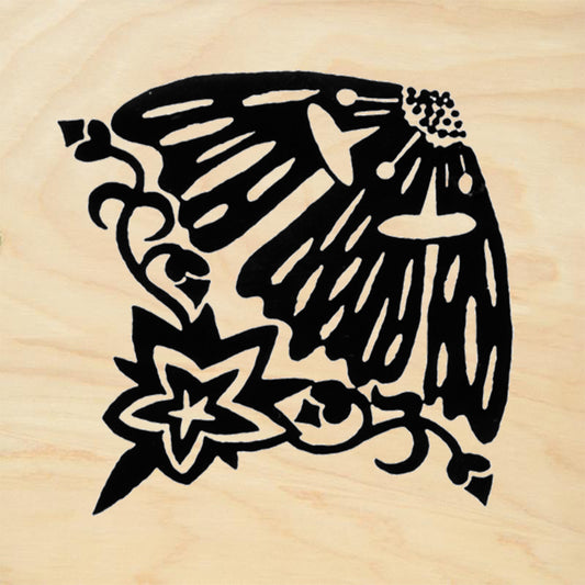 StampaFe Blue Flax Small Botanical Rubber Art Stamp