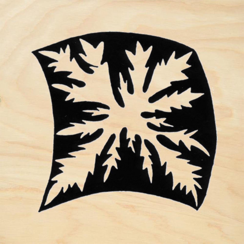 StampaFe Maple Leaf Reverse Small Botanical Rubber Art Stamp