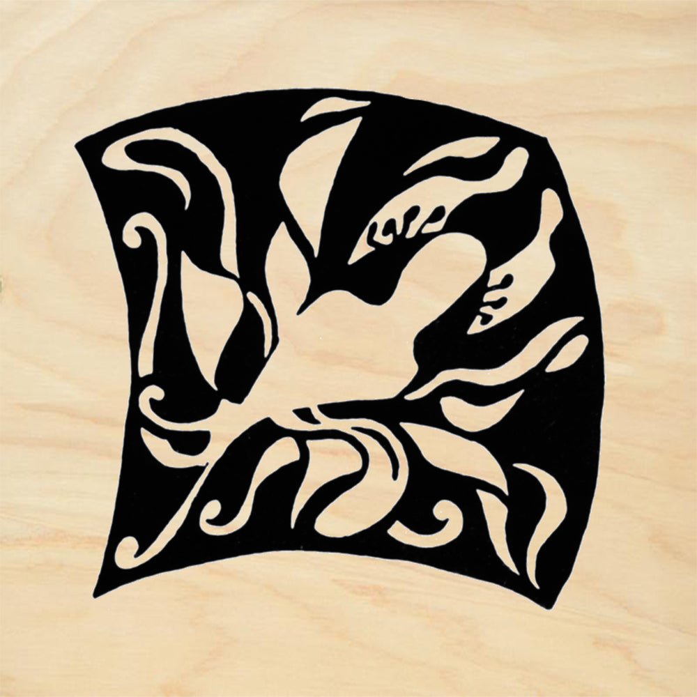 StampaFe Columbine Profile Reverse Large Floral Rubber Art Stamp
