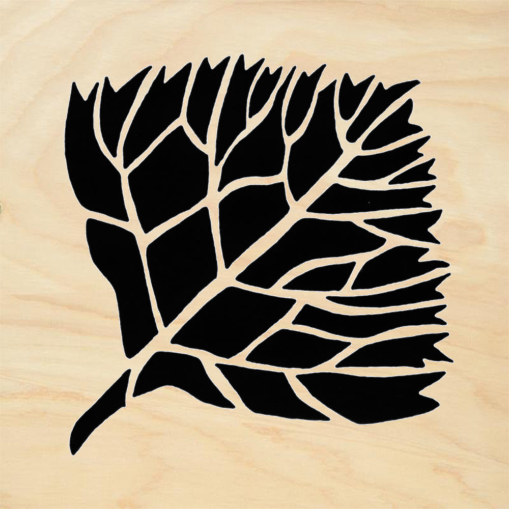 StampaFe Sunflower Leaf Large Botanical Rubber Art Stamp