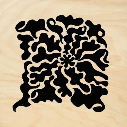 StampaFe Hollyhock Large Floral Rubber Art Stamp