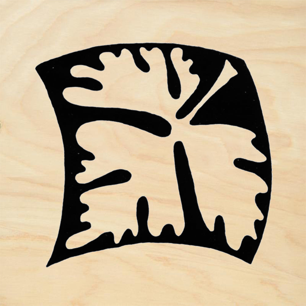 StampaFe Columbine Leaf Reverse Large Botanical Rubber Art Stamp