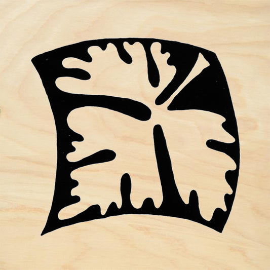 StampaFe Columbine Leaf Reverse Large Botanical Rubber Art Stamp