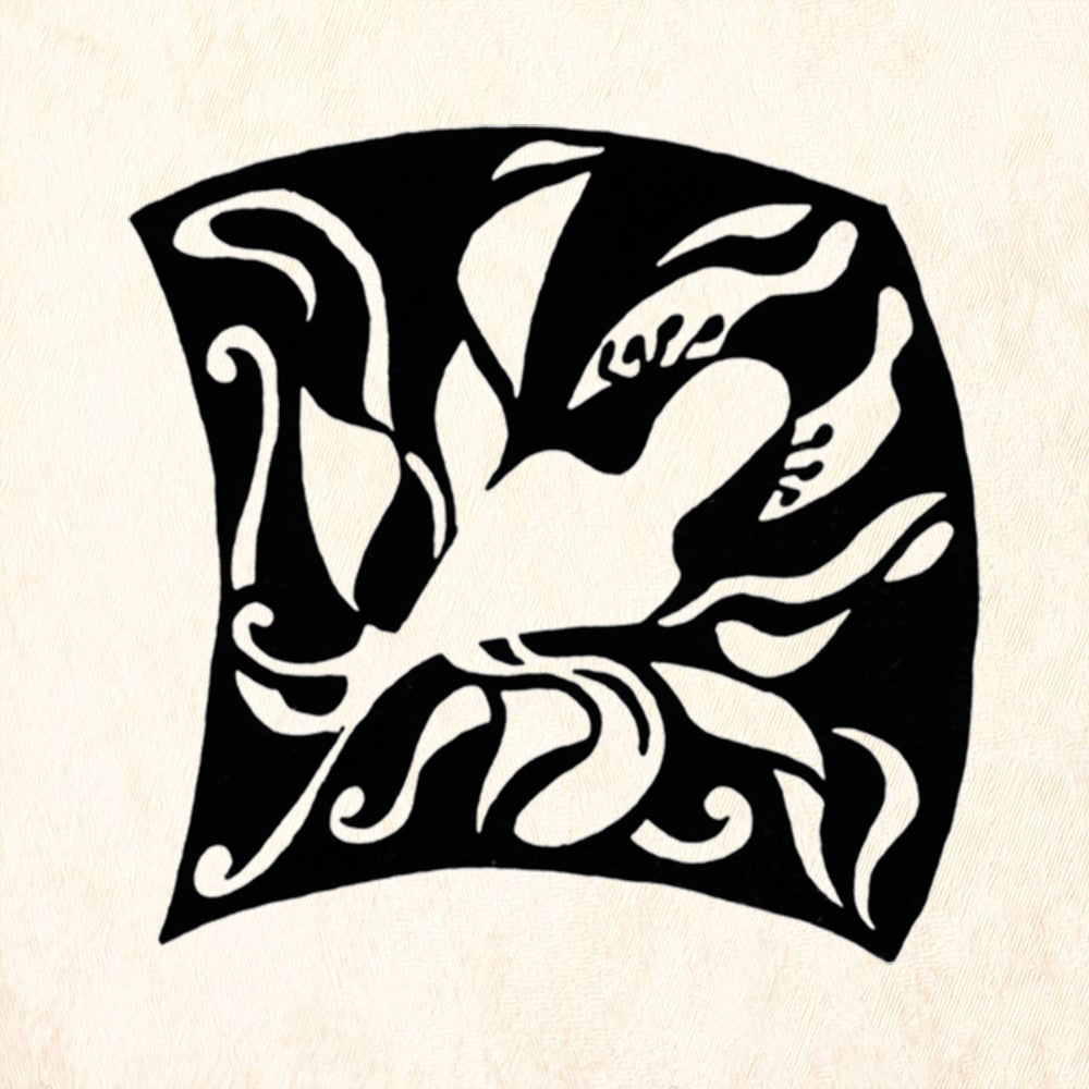 StampaFe Columbine Profile Reverse Small Floral Rubber Art Stamp