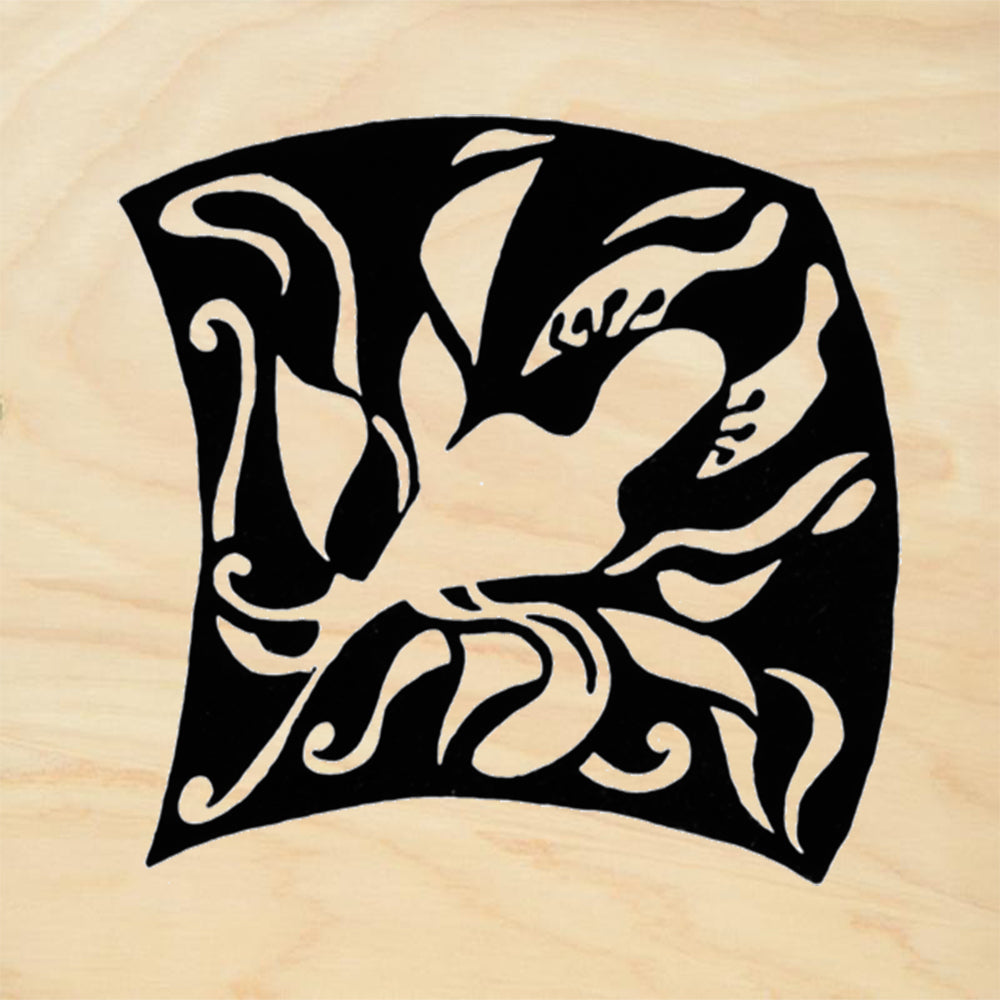 StampaFe Columbine Profile Reverse Small Floral Rubber Art Stamp