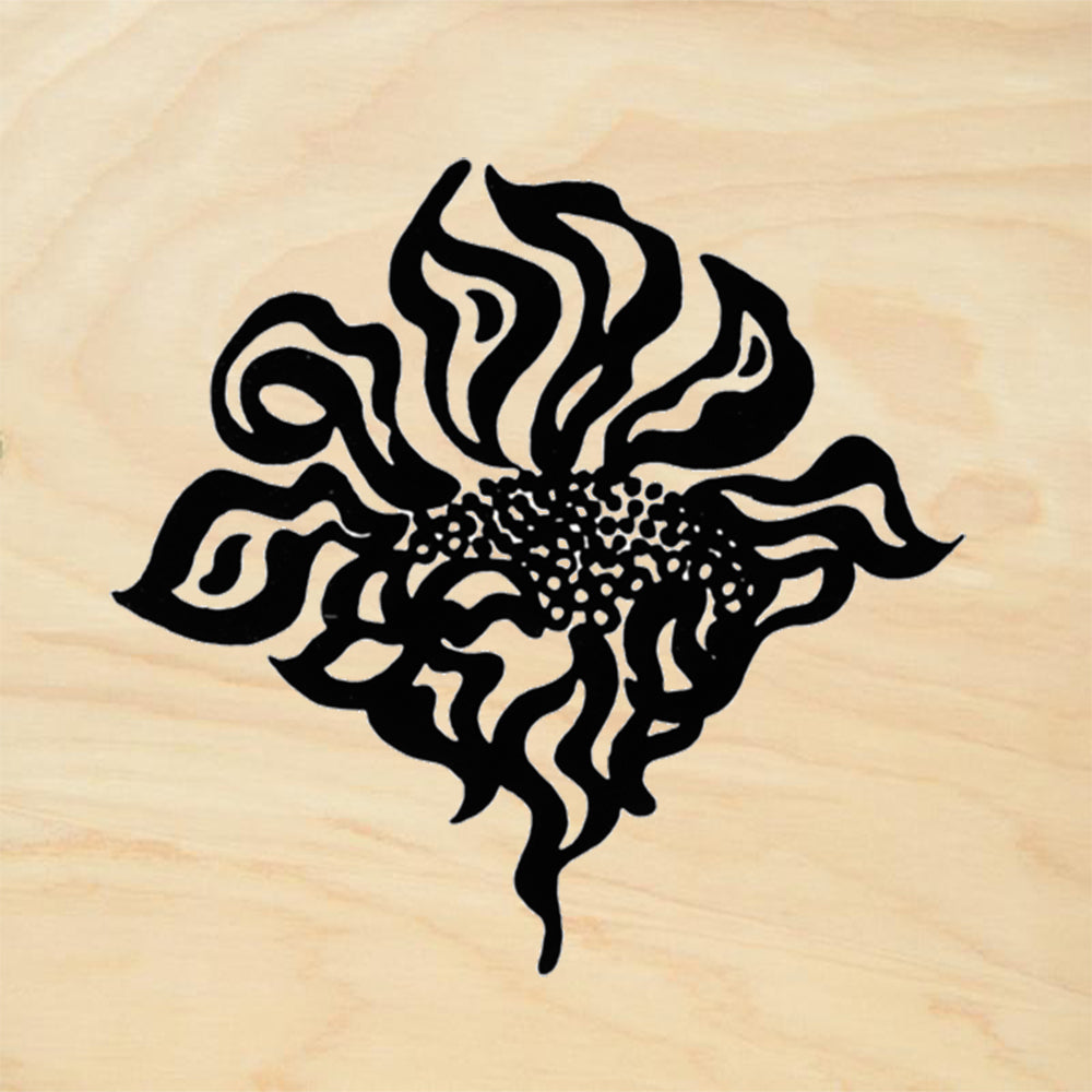 StampaFe Sunflower Small Botanical Rubber Art Stamp