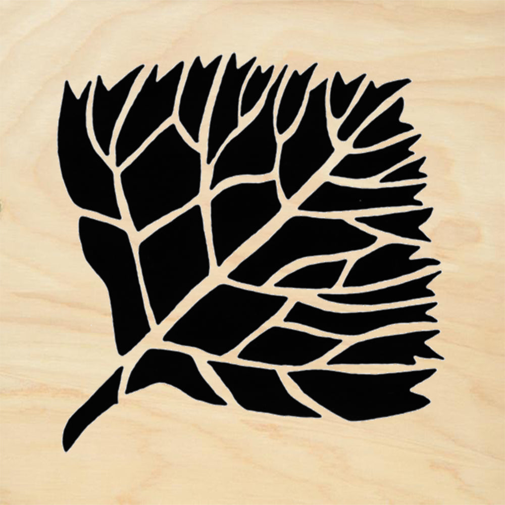 StampaFe Sunflower Leaf Small Botanical Rubber Art Stamp