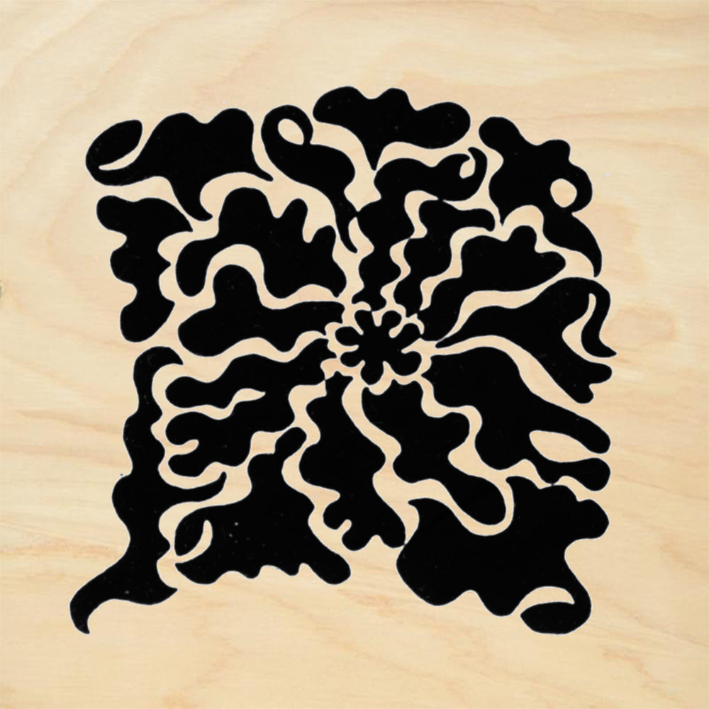 StampaFe Hollyhock Small Floral Rubber Art Stamp
