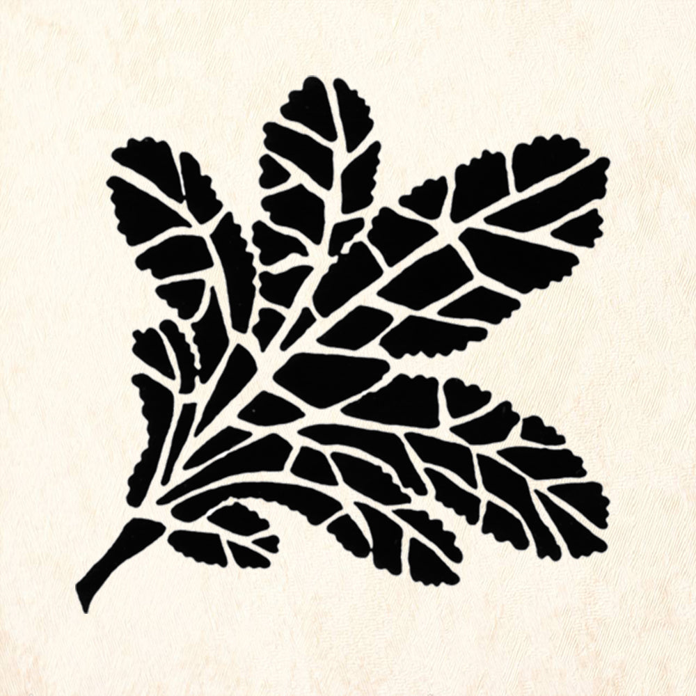 StampaFe Hollyhock Leaf Small Botanical Rubber Art Stamp