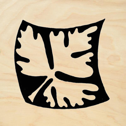 StampaFe Columbine Leaf Reverse Small Botanical Rubber Art Stamp