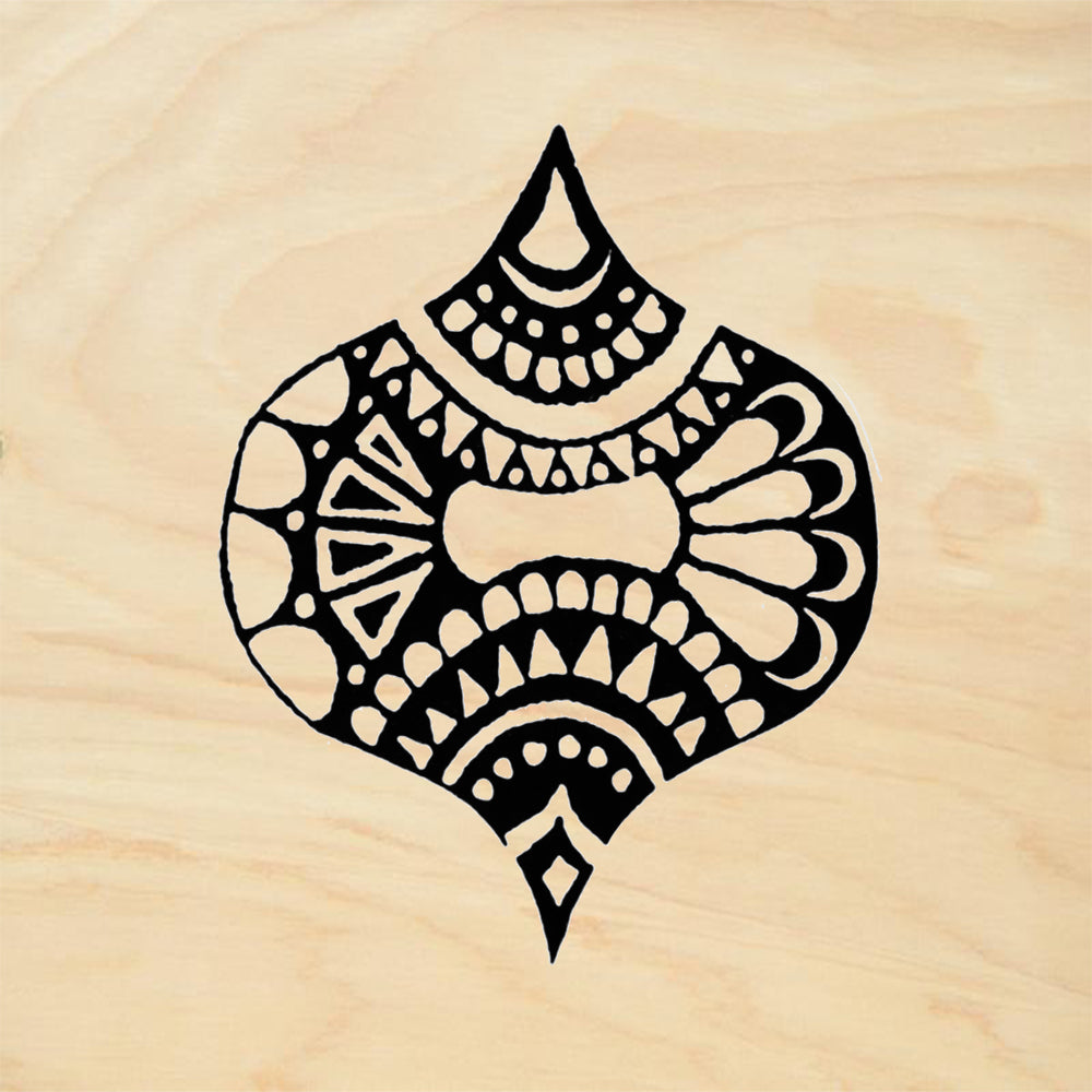 StampaFe Crystal Ogee Large Southwestern Rubber Art Stamp
