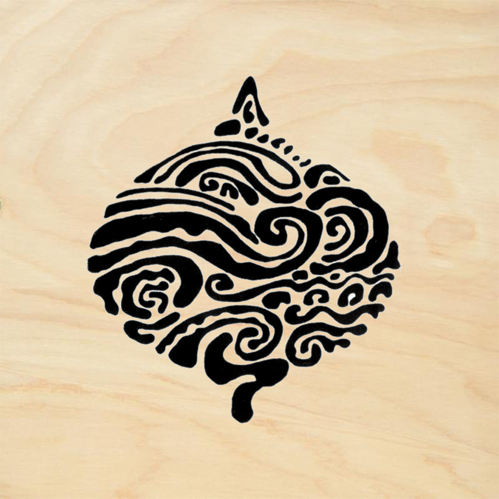 StampaFe Wind Ogee Large Southwestern Rubber Art Stamp