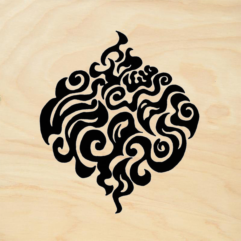 StampaFe Fire Ogee Large Southwestern Rubber Art Stamp