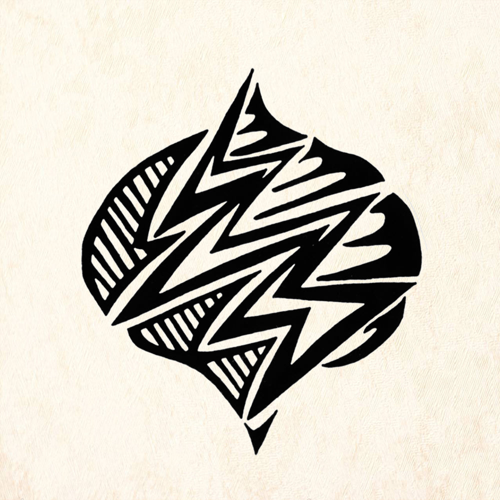 StampaFe Rain Ogee Large Southwestern Rubber Art Stamp