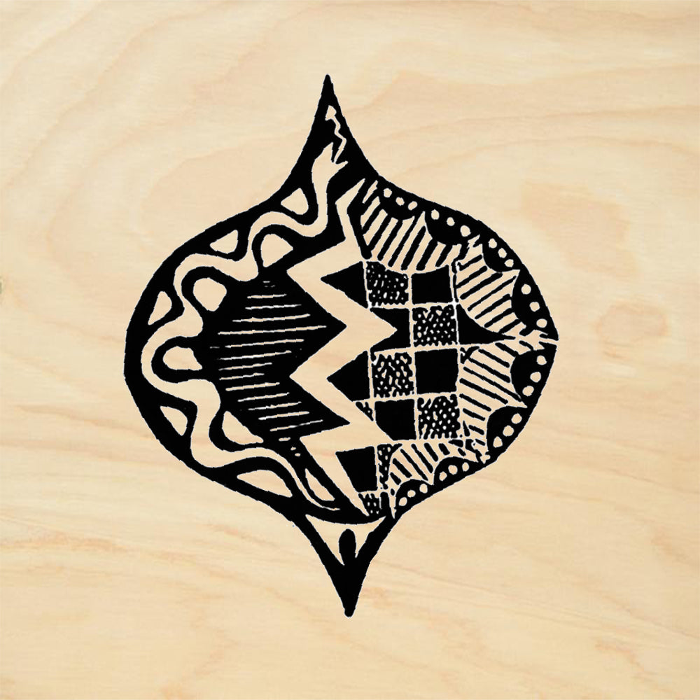 StampaFe Serpent Ogee Small Southwestern Rubber Art Stamp