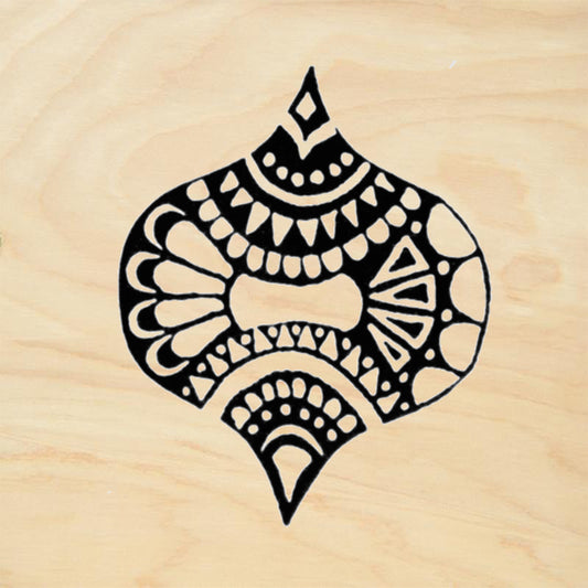 StampaFe Crystal Ogee Small Southwestern Rubber Art Stamp