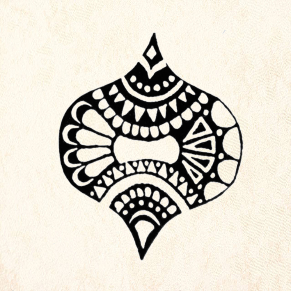 StampaFe Crystal Ogee Small Southwestern Rubber Art Stamp