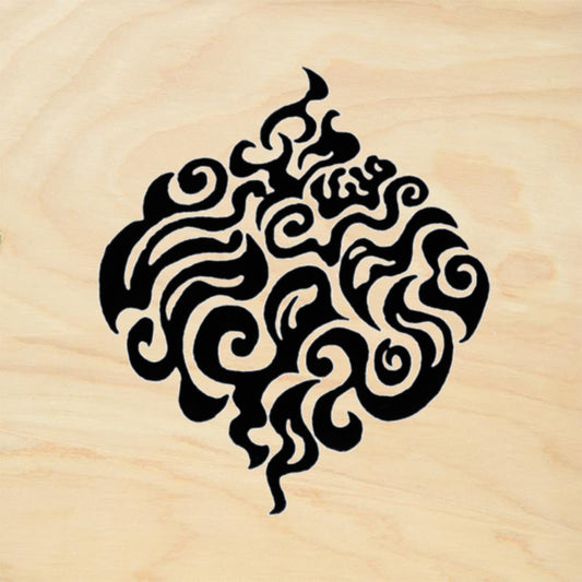 StampaFe Fire Ogee Small Southwestern Rubber Art Stamp