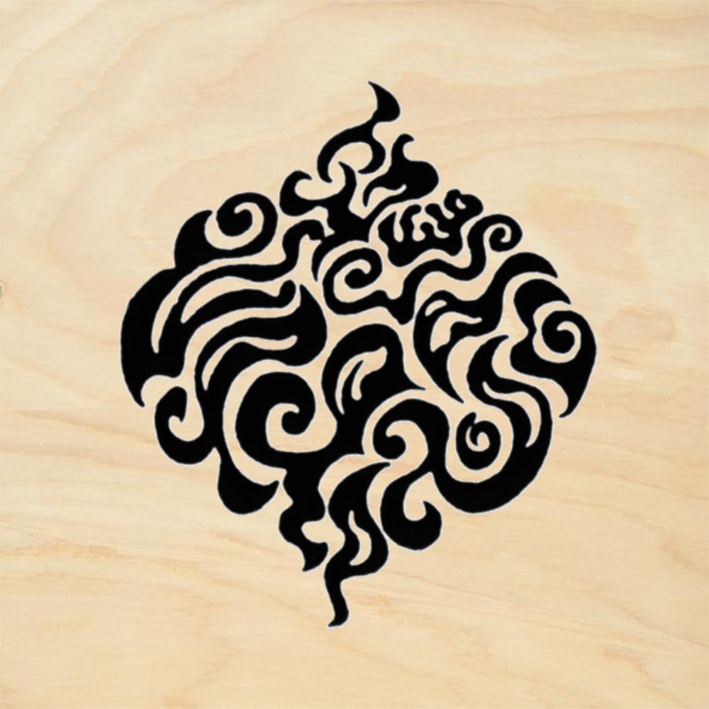 StampaFe Fire Ogee Small Southwestern Rubber Art Stamp