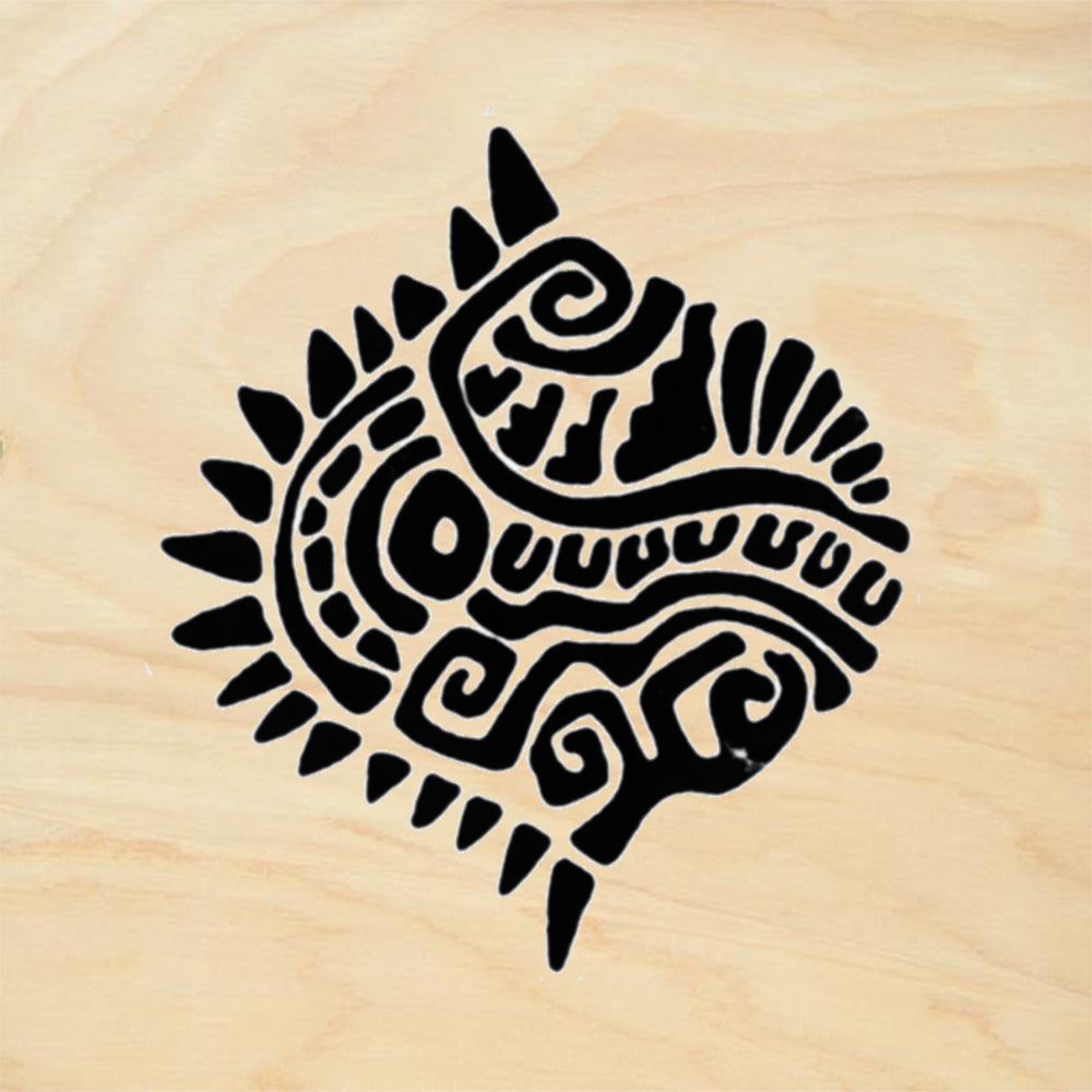 StampaFe Earth Ogee Small Southwestern Rubber Art Stamp