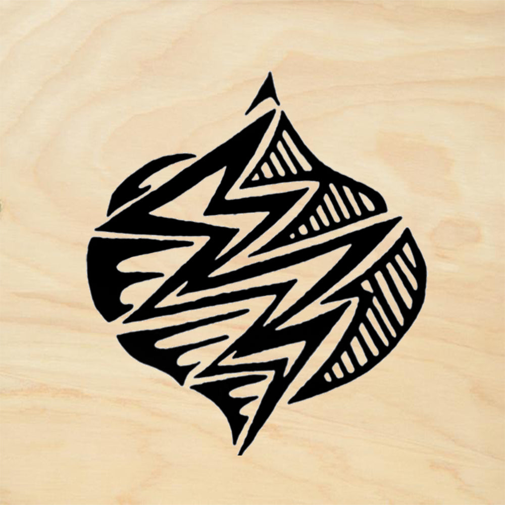 StampaFe Rain Ogee Small Tribal Rubber Art Stamp