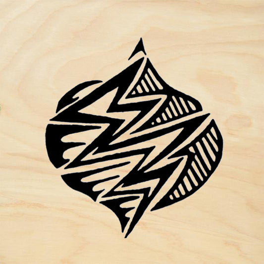 StampaFe Rain Ogee Small Tribal Rubber Art Stamp