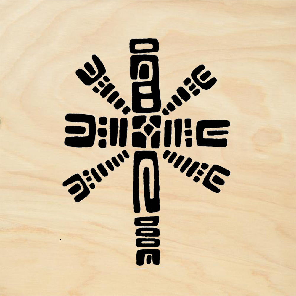 StampaFe Latin Cross Large Aztec Rubber Art Stamp