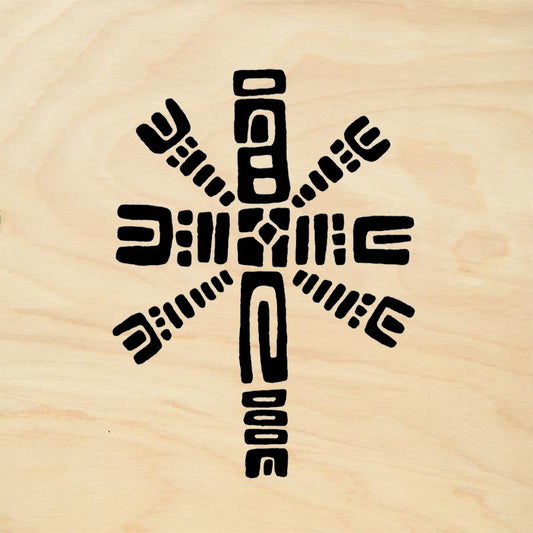 StampaFe Latin Cross Large Aztec Rubber Art Stamp
