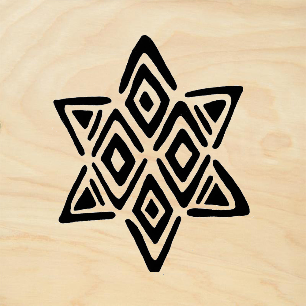 StampaFe Star of David Large Rubber Art Stamp