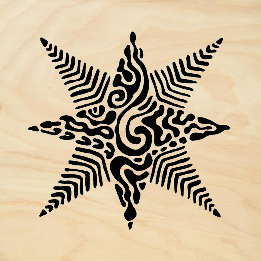 StampaFe Regeneration Star Large Rubber Art Stamp