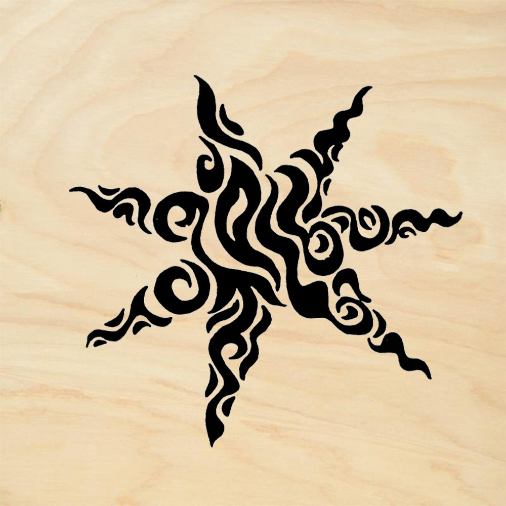 StampaFe Mystic Star Large Tribal Rubber Art Stamp