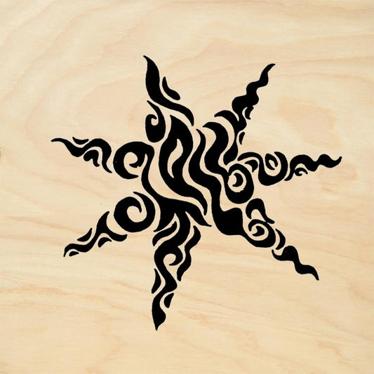 StampaFe Mystic Star Large Tribal Rubber Art Stamp