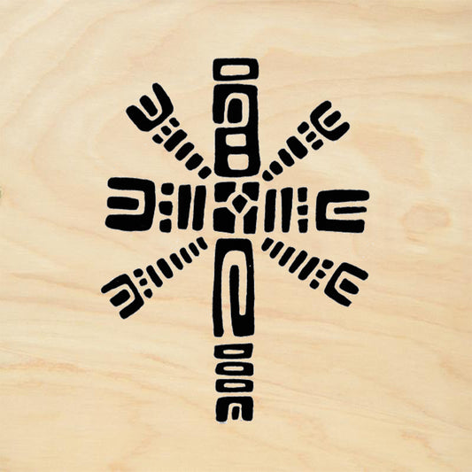 StampaFe Latin Cross Small Aztec Rubber Art Stamp