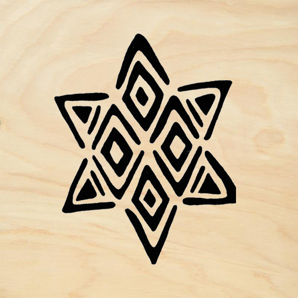 StampaFe Star of David Small Rubber Art Stamp