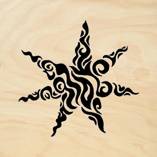 StampaFe Mystic Star Small Tribal Rubber Art Stamp